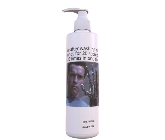 Robot Hand Soap – Me After Washing My Hands| 1 Piece Hand Soap Bottle | Light Green Tea & Lemon Scent | 16 oz Pump | Made in USA